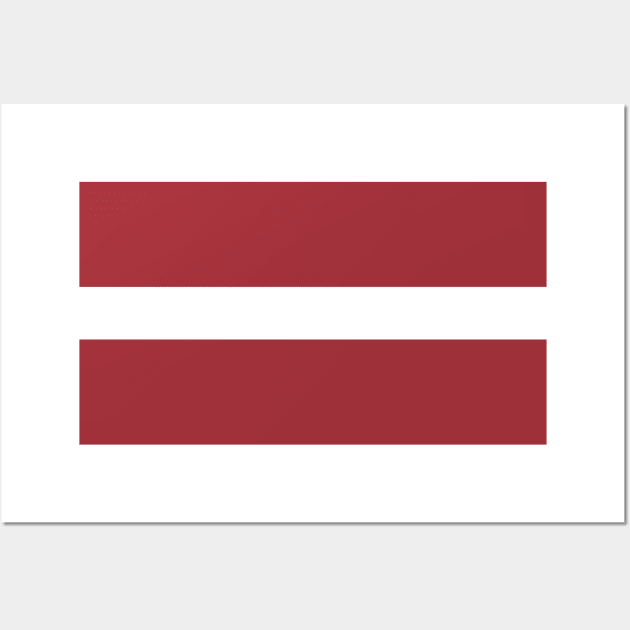 Flag of Latvia Wall Art by COUNTRY FLAGS